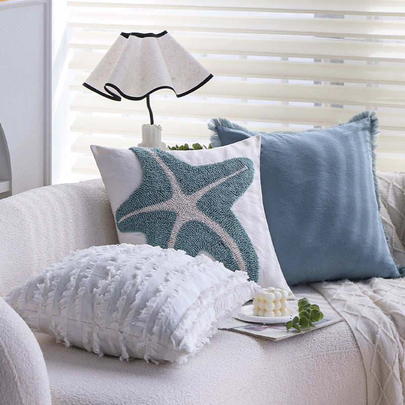 Modern Polyester Decorative Cushion Cover Square Throw Pillow Cover