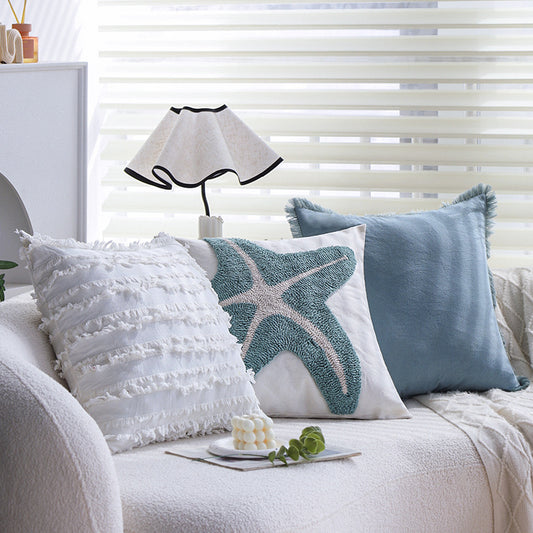 Modern Polyester Decorative Cushion Cover Square Throw Pillow Cover