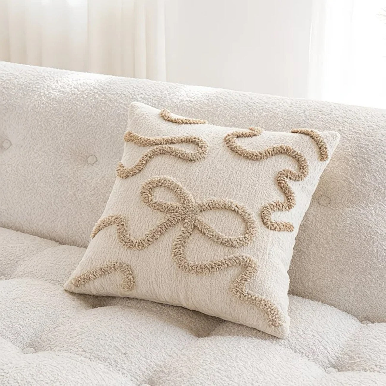 Modern Chenille Decorative Cushion Cover Square Throw Pillow Cover