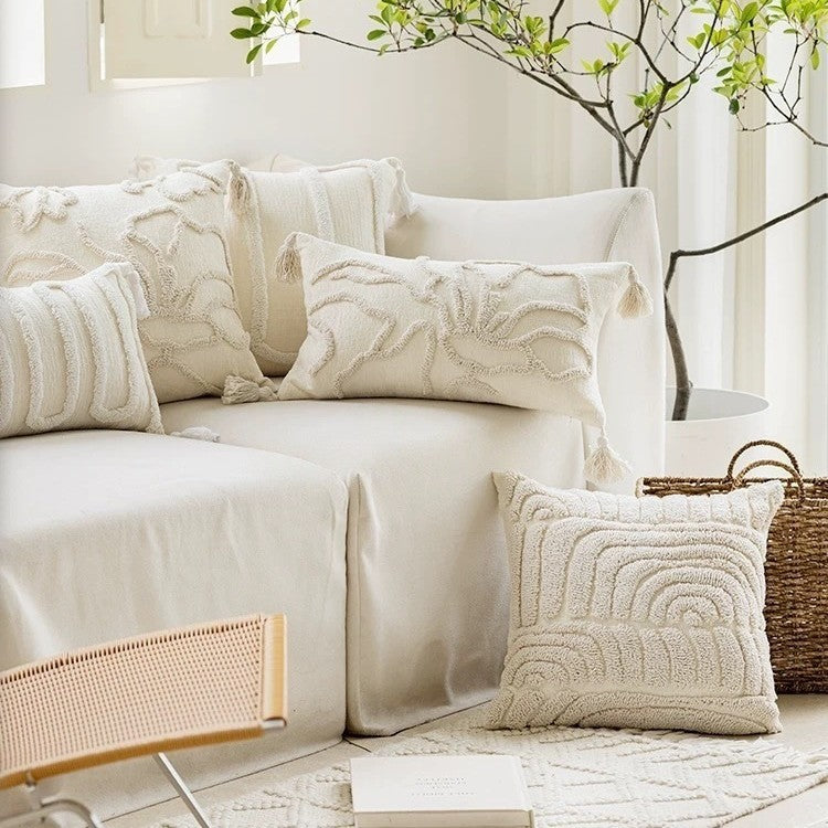 Modern Chenille Decorative Cushion Cover Square Throw Pillow Cover