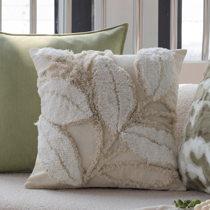Modern Chenille Jacquard Cushion Cover Decorative Square Throw Pillow Cover