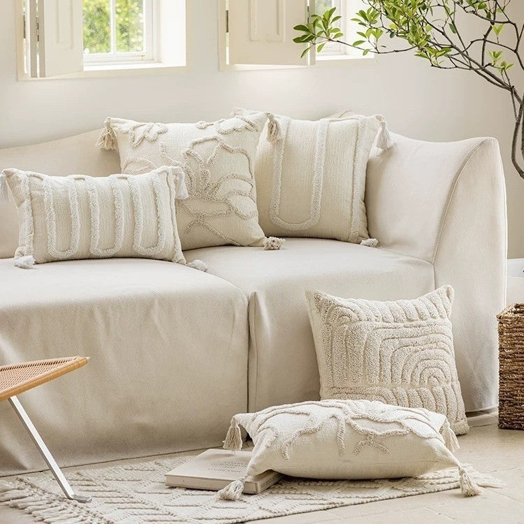 Modern Chenille Decorative Cushion Cover Square Throw Pillow Cover