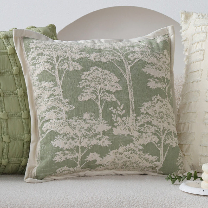 Modern Chenille Jacquard Cushion Cover Decorative Square Throw Pillow Cover