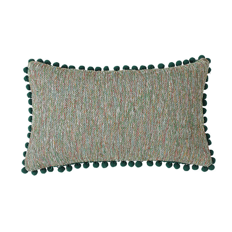 Modern Pom-Pom Edge Cushion Cover Decorative Throw Pillow Cover