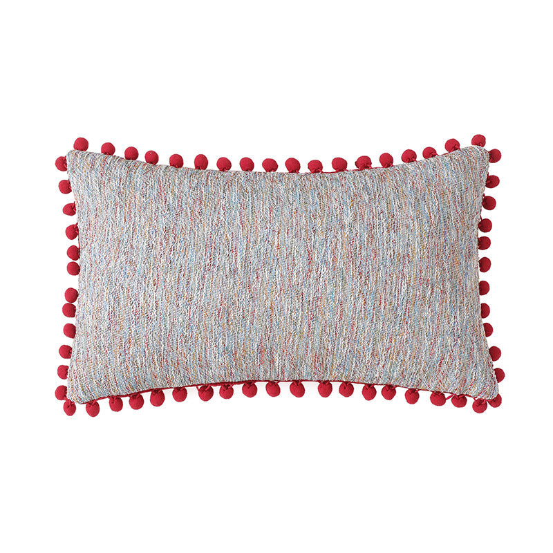 Modern Pom-Pom Edge Cushion Cover Decorative Throw Pillow Cover