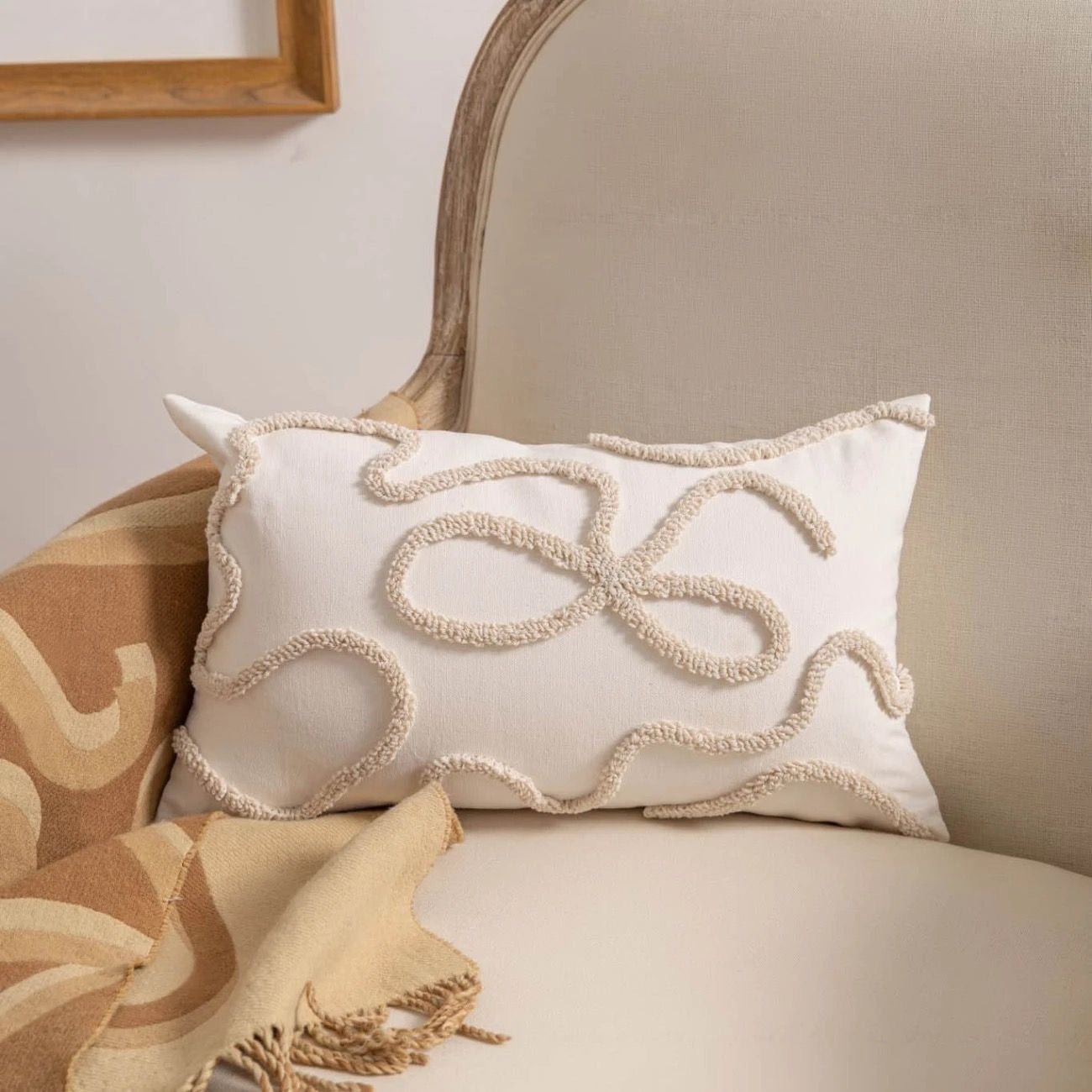 Modern Chenille Decorative Cushion Cover Square Throw Pillow Cover