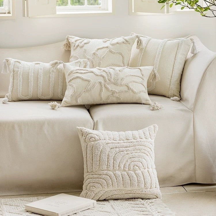 Modern Chenille Decorative Cushion Cover Square Throw Pillow Cover