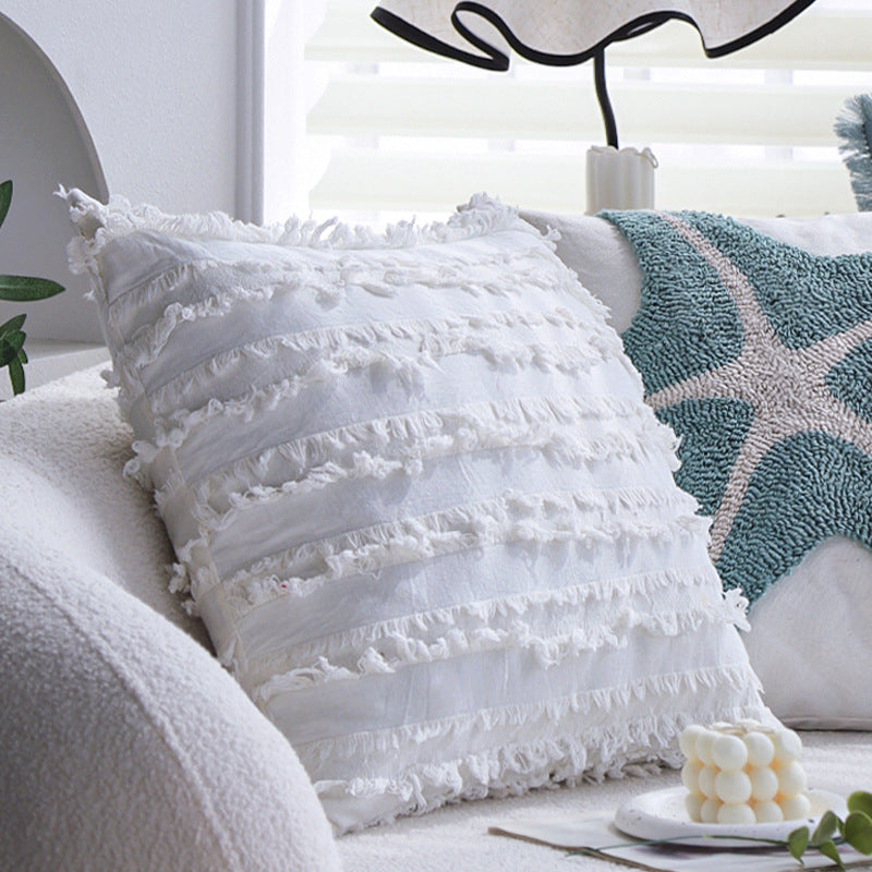 Modern Polyester Decorative Cushion Cover Square Throw Pillow Cover